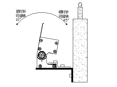 洗墻燈安轉(zhuǎn)示意圖