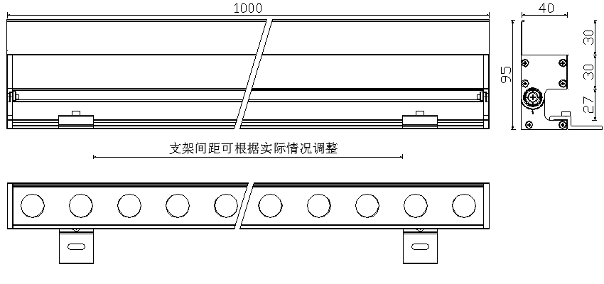 洗墻燈尺寸圖